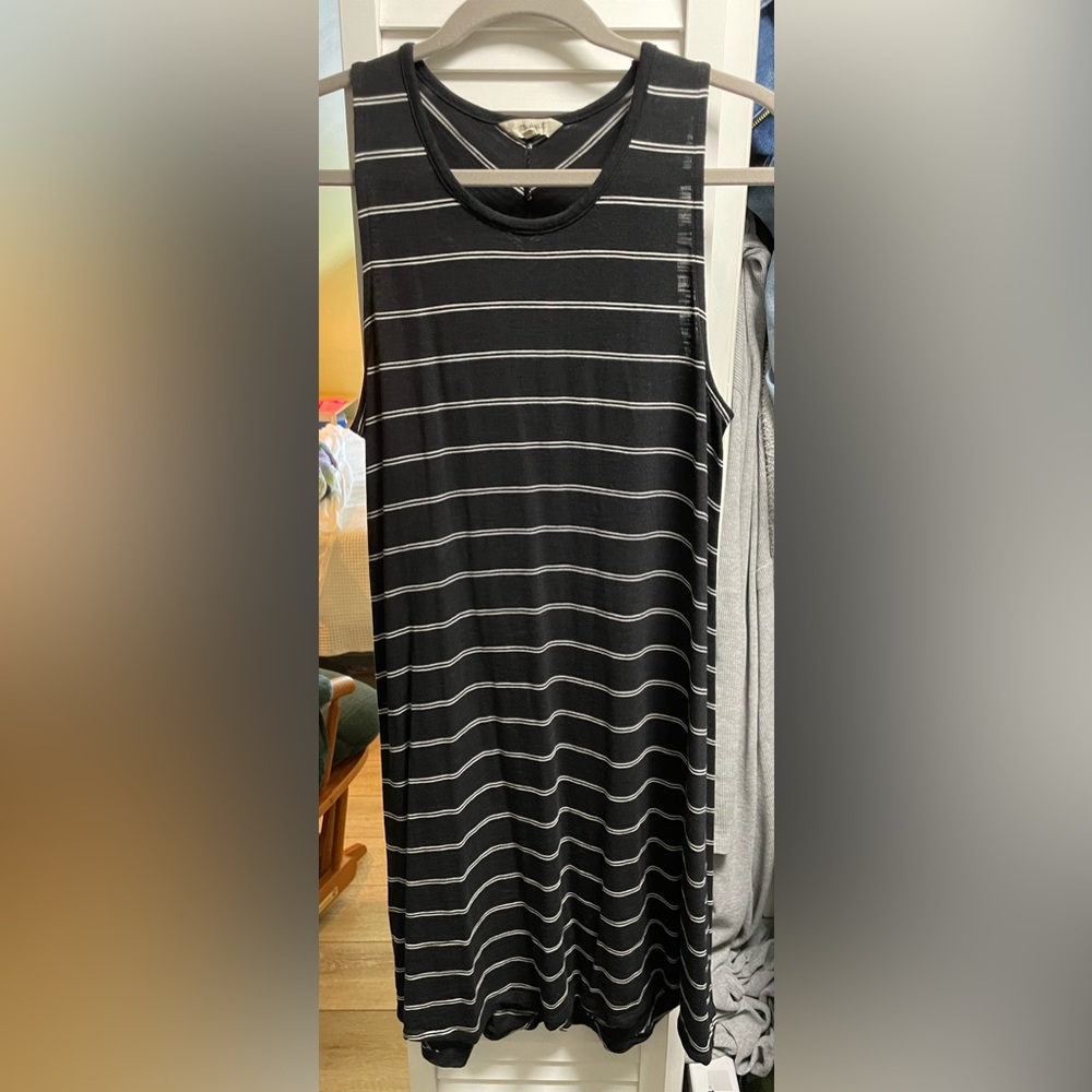 Madewell Highpoint Tank Dress in Hosta Stripe